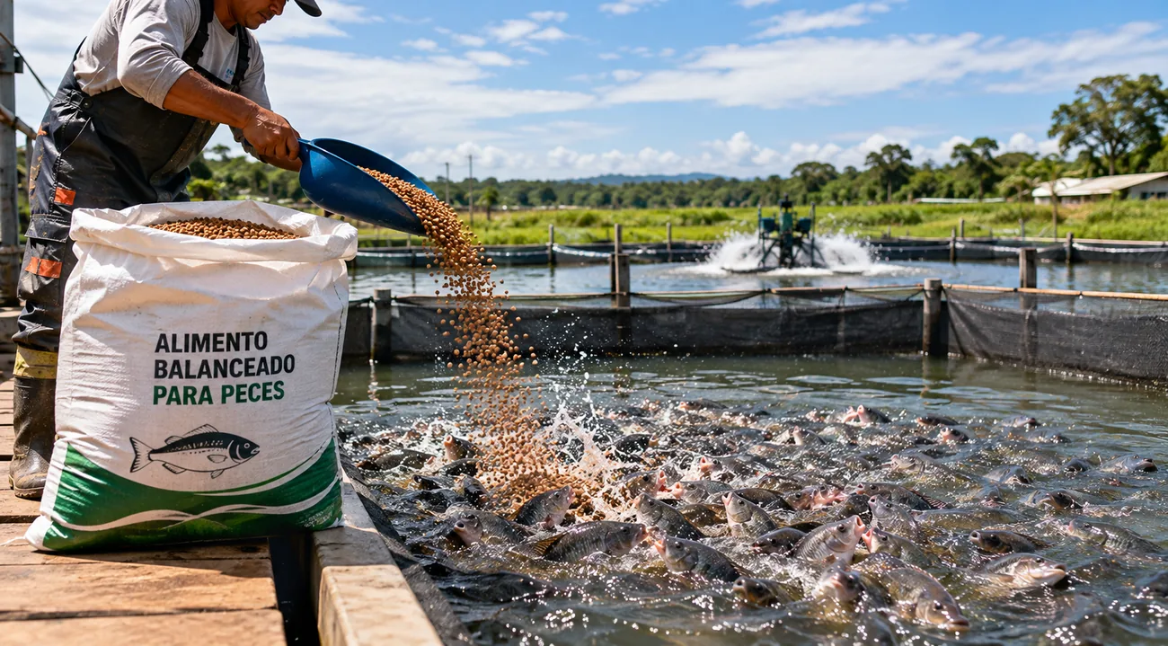 Alimento balanceado para peces